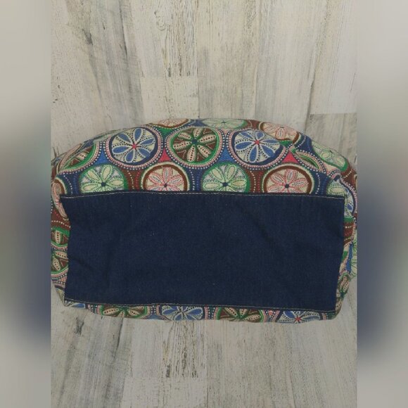 Star Pattern Cotton Duffel Oversize Tote - Picture 5 of 8